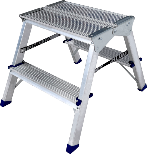Стремянка алюминиевая двухсторонняя ADK 6202 ALUMET 