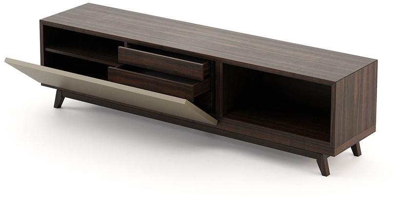 Laskasas Деревянная тумба под ТВ с откидными дверцами sun-id-1359657 - Вид №1