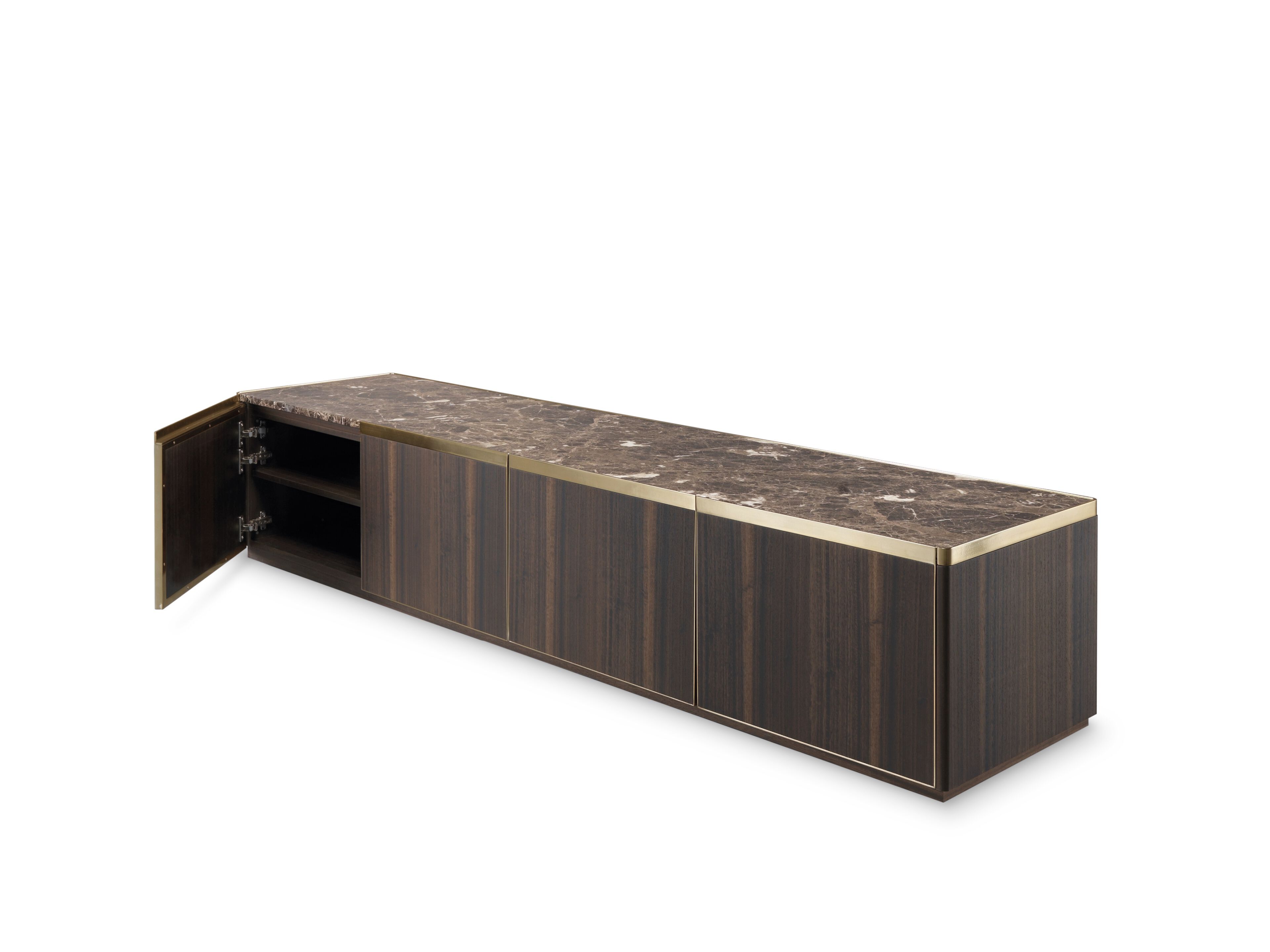 Деревянный шкаф для телевизора с распашными дверцами PRADDY Metro ARCH-00130439 - Вид №2