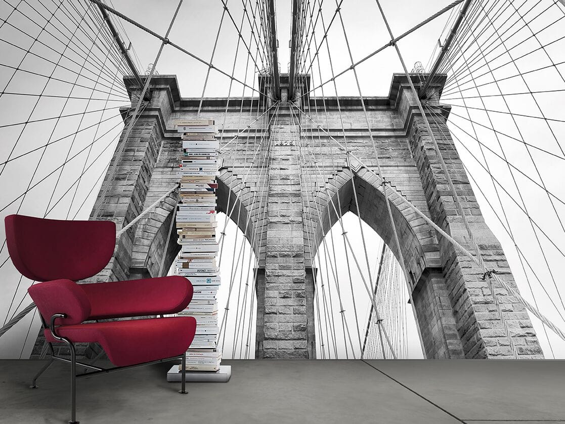 Обои trompe l'oeil N.O.W. Edizioni BLACK & WHITE / BROOK ARCH-00081086 - Вид №1