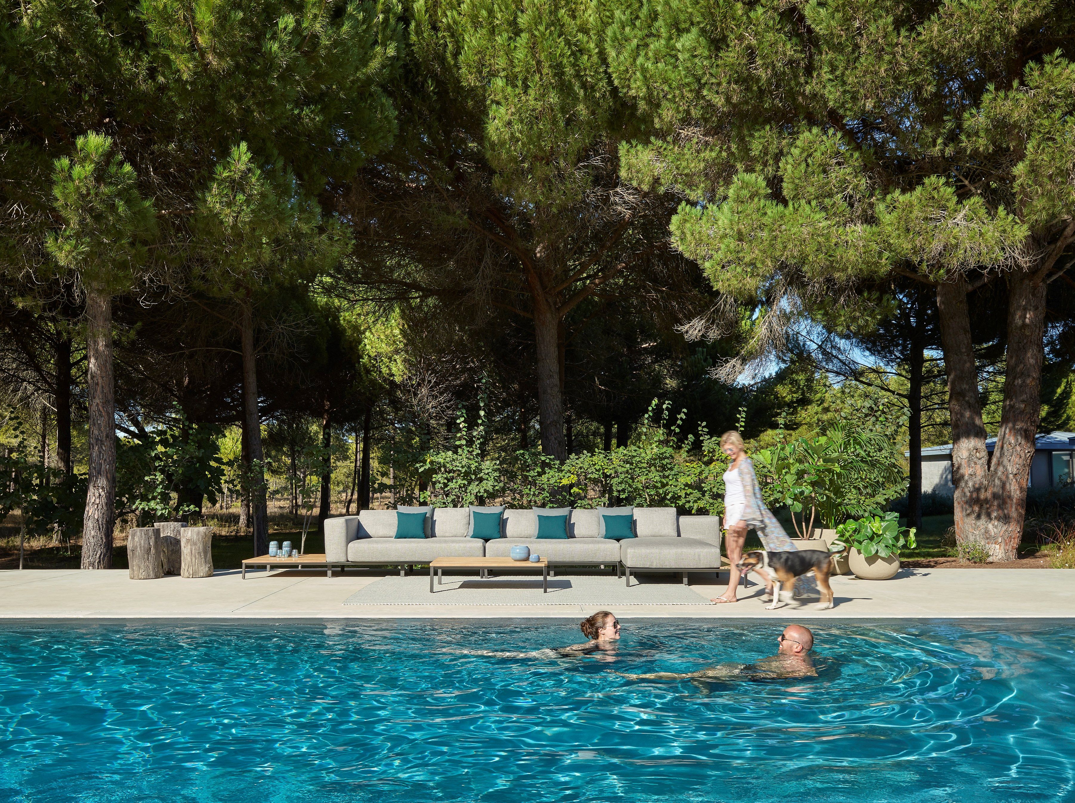 2-местный акриловый тканевый садовый диван Jardinico Mauroo ARCH-00025962 - Вид №1