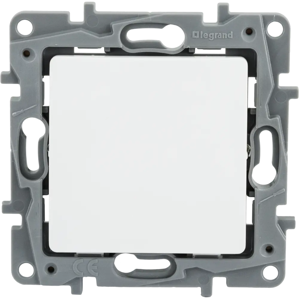 Выключатель кнопочный 1 клавиша Legrand Etika цвет белый STLM-2208661 - Вид №1