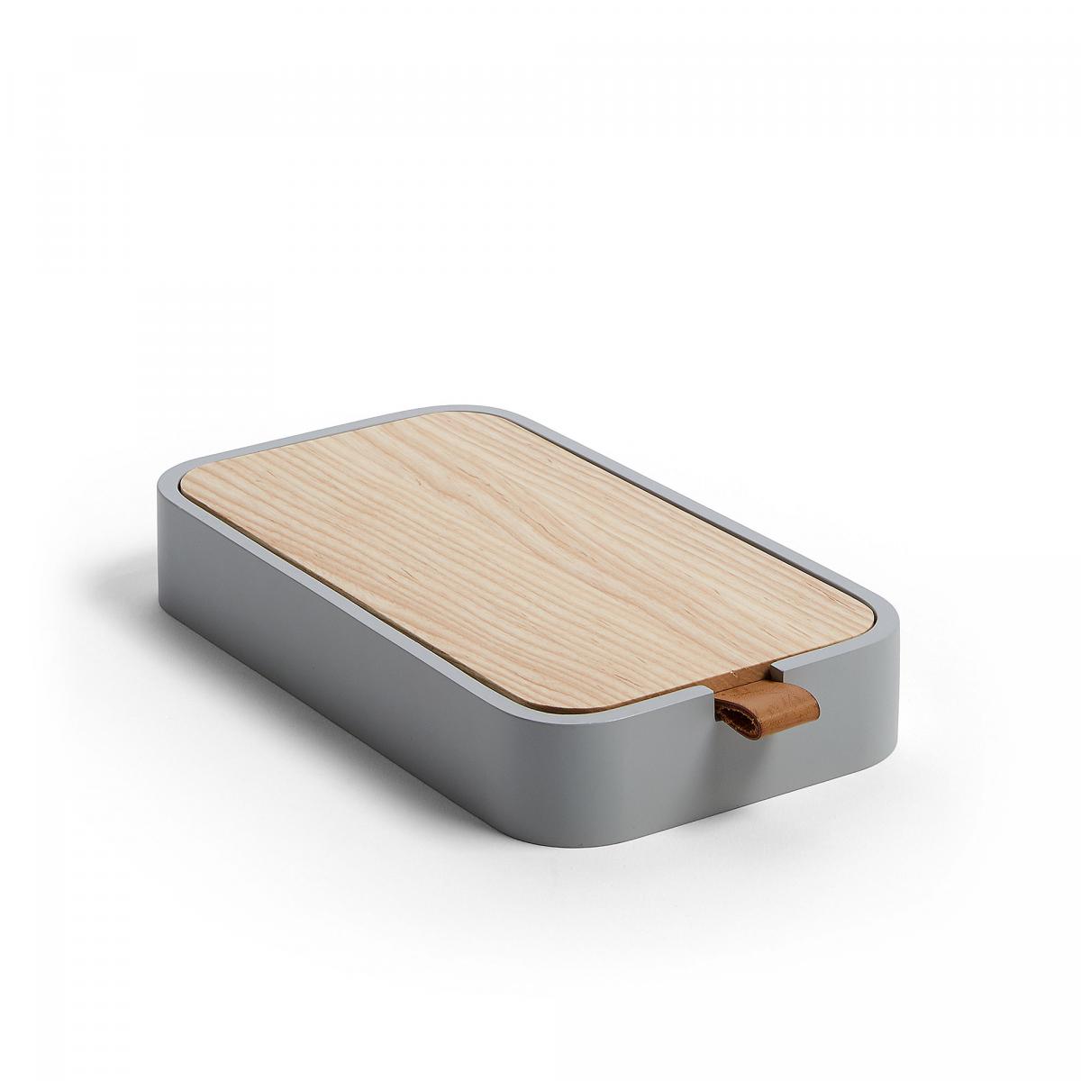 067237 Контейнер для ванной комнаты серый La Forma Mackie  - Вид №1