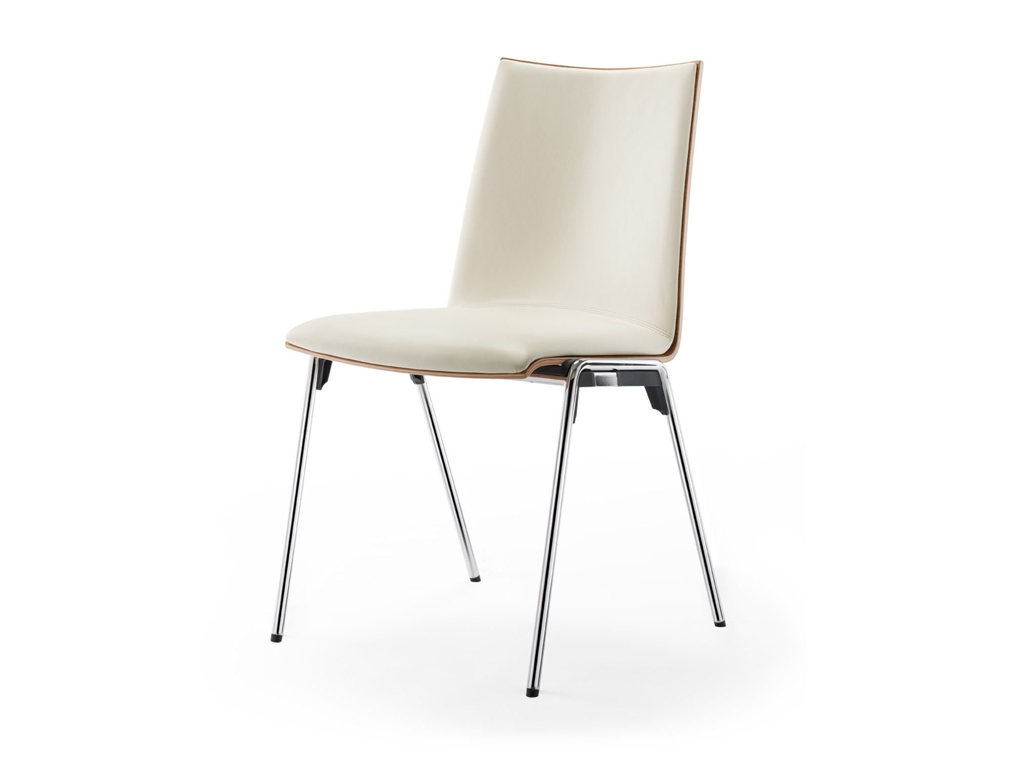 Штабелируемый стул с кожаной обивкой SCHNEEWEISS interior Logochair ARCH-00046090 - Вид №1