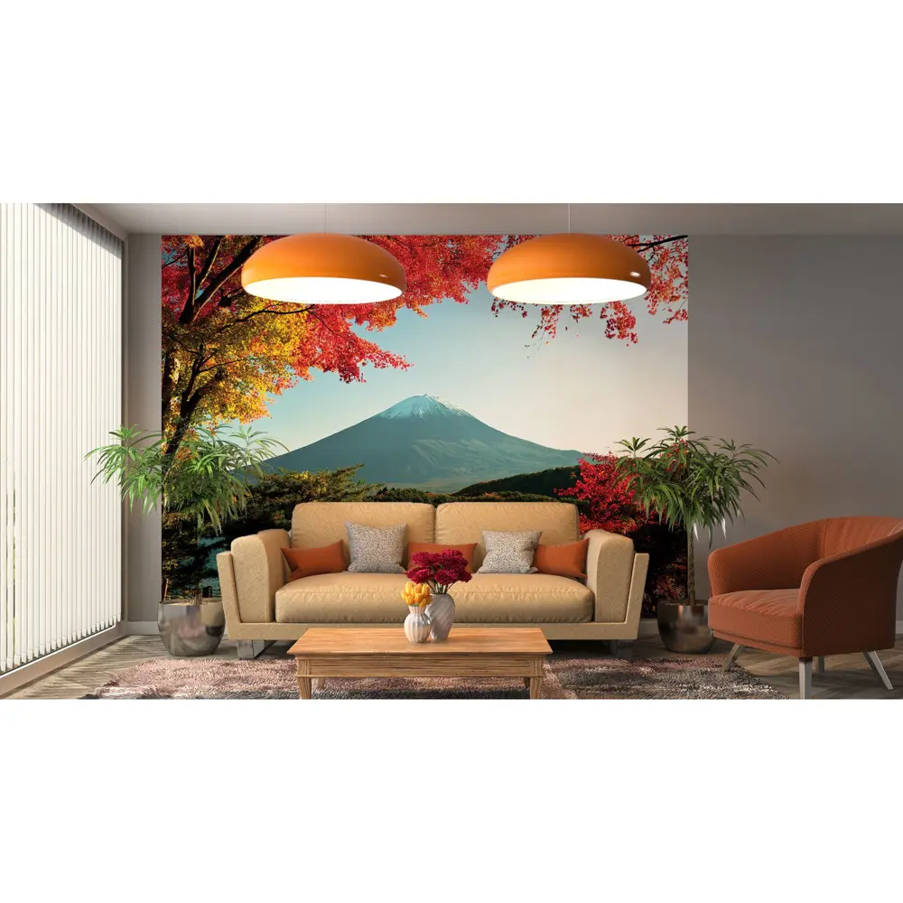 Фотообои флизелиновые Гора Фуджи 270x370 см МОСКОВСКАЯ ОБОЙНАЯ ФАБРИКА Malex factory STLM-2057534 - Вид №3