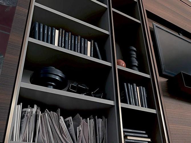 Fimar Книжный шкаф настенный отдельно стоящий с подставкой под телевизор Edis system sun-id-1443964 - Вид №1