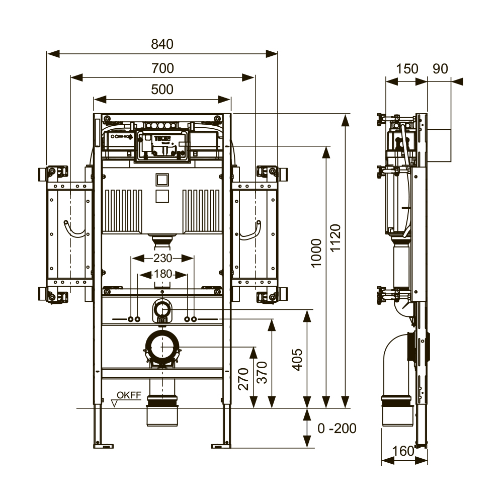 9300381 Модули для унитаза Tece  - Вид №1