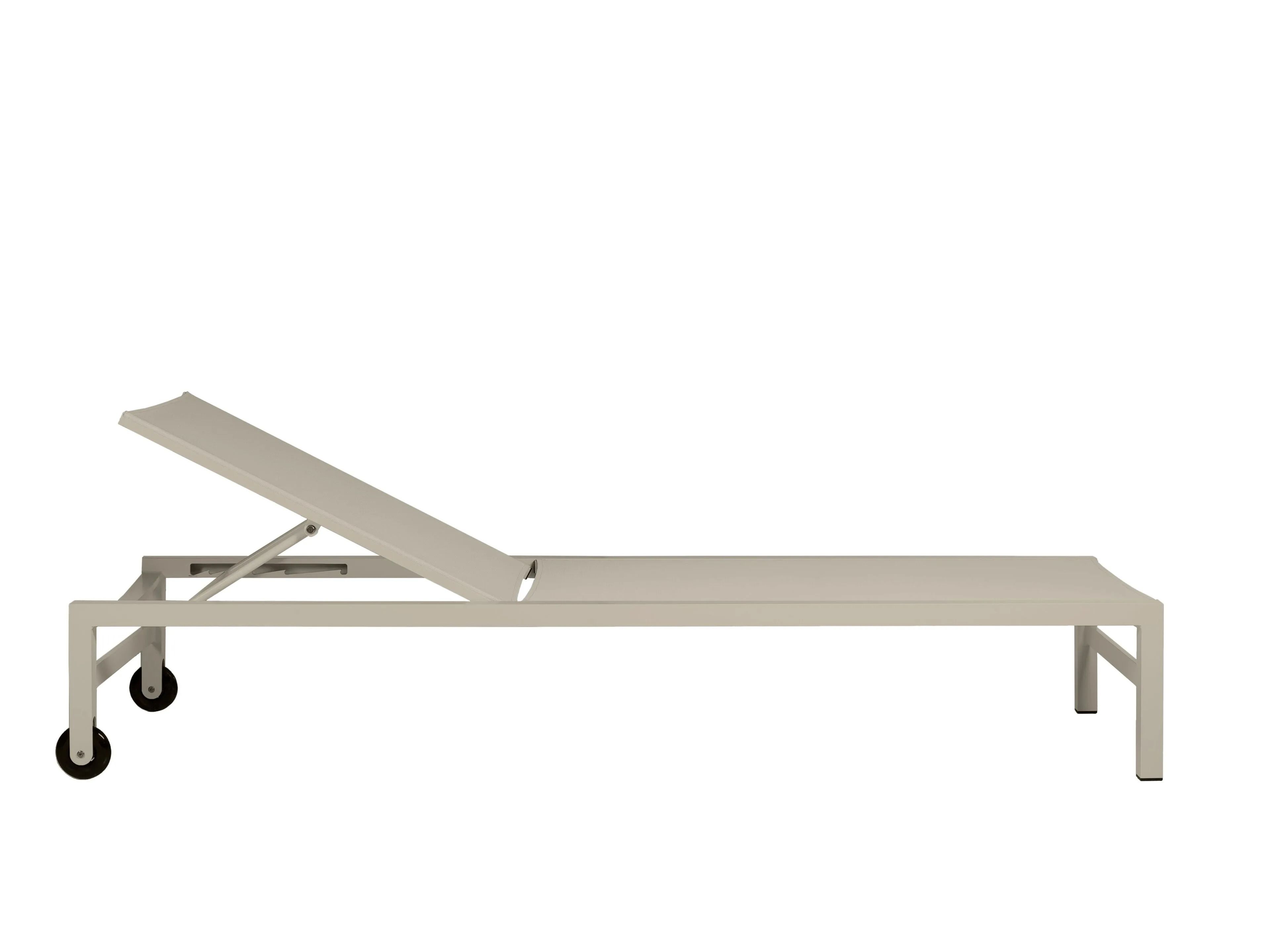 Садовая кровать с откидной спинкой textilene с колесами TRIBÙ форум ARCH-00091740