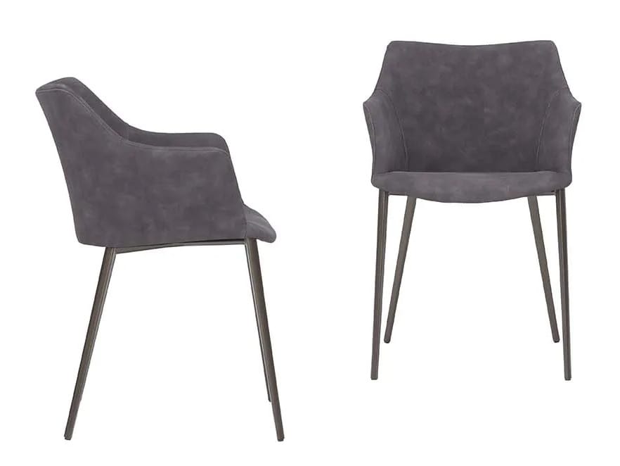 Кожаный мягкий стул с подлокотниками Tonin Casa ARCH-00060177