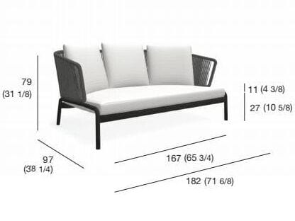 2-местный веревочный садовый диван RODA катушка ARCH-00095781 - Вид №5