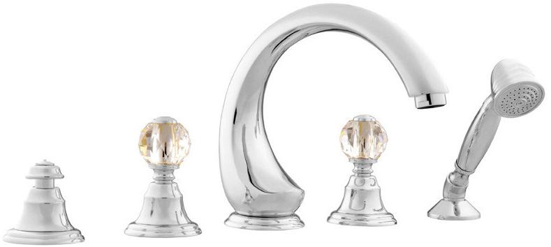 Bronces Mestre Комплект для ванны с 5 отверстиями, украшенный кристаллами swarovski® Atlantica sun-id-1373961 - Вид №1