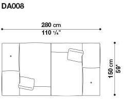 B&B Italia 3-х местный тканевый диван Dock sun-id-1376507 - Вид №87