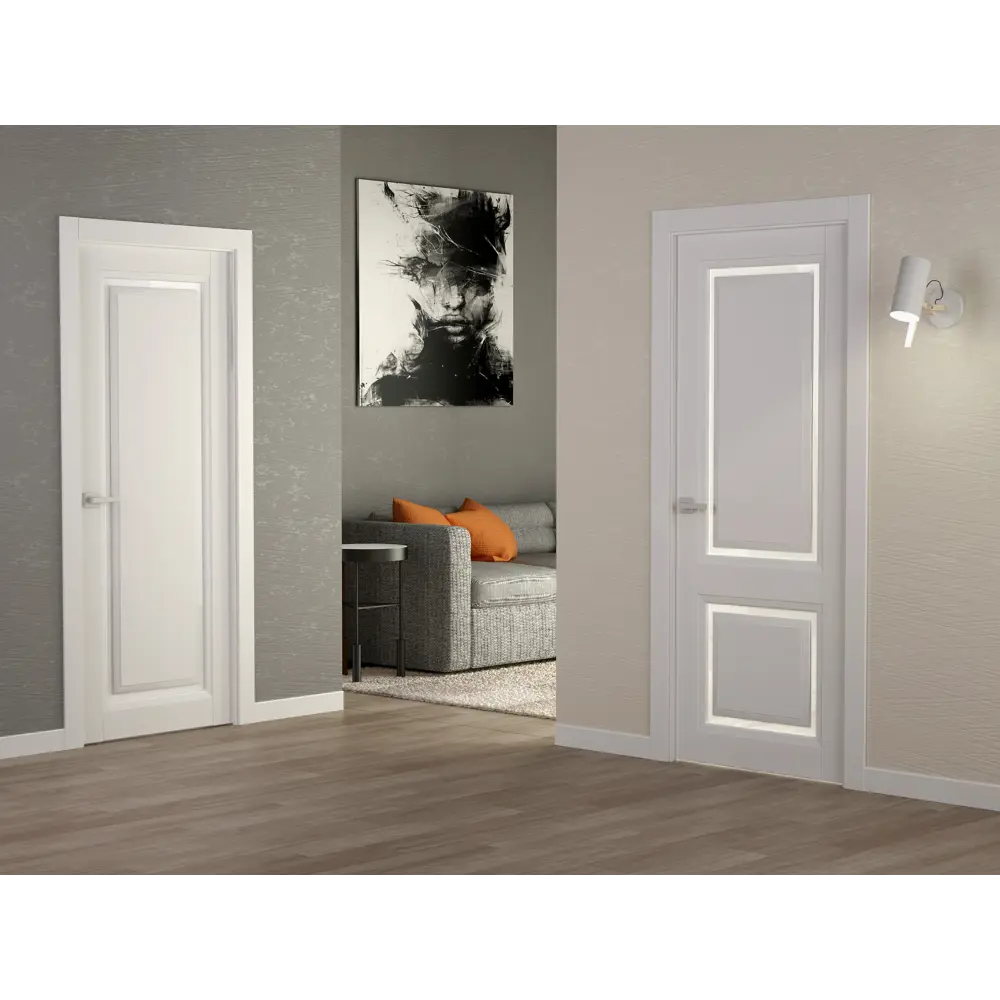 Дверь межкомнатная глухая Аурум 2 эмаль белый 2200x700 мм BELWOODDOORS STLM-2196934 - Вид №1