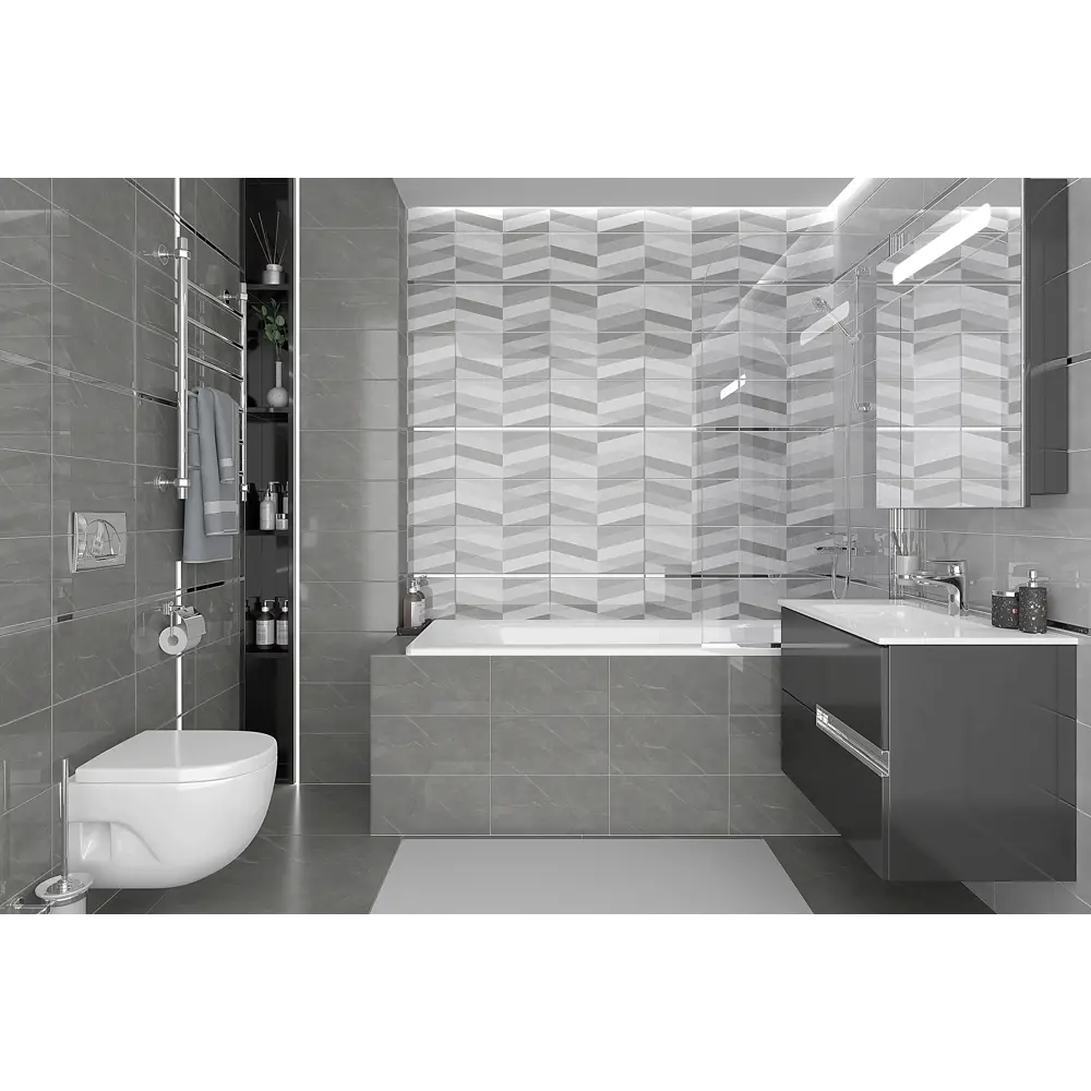 Керамогранит Savoy 40.2х40.2 см 1.62 м² цвет тёмно-серый Santreyd STLM-2170430 - Вид №3