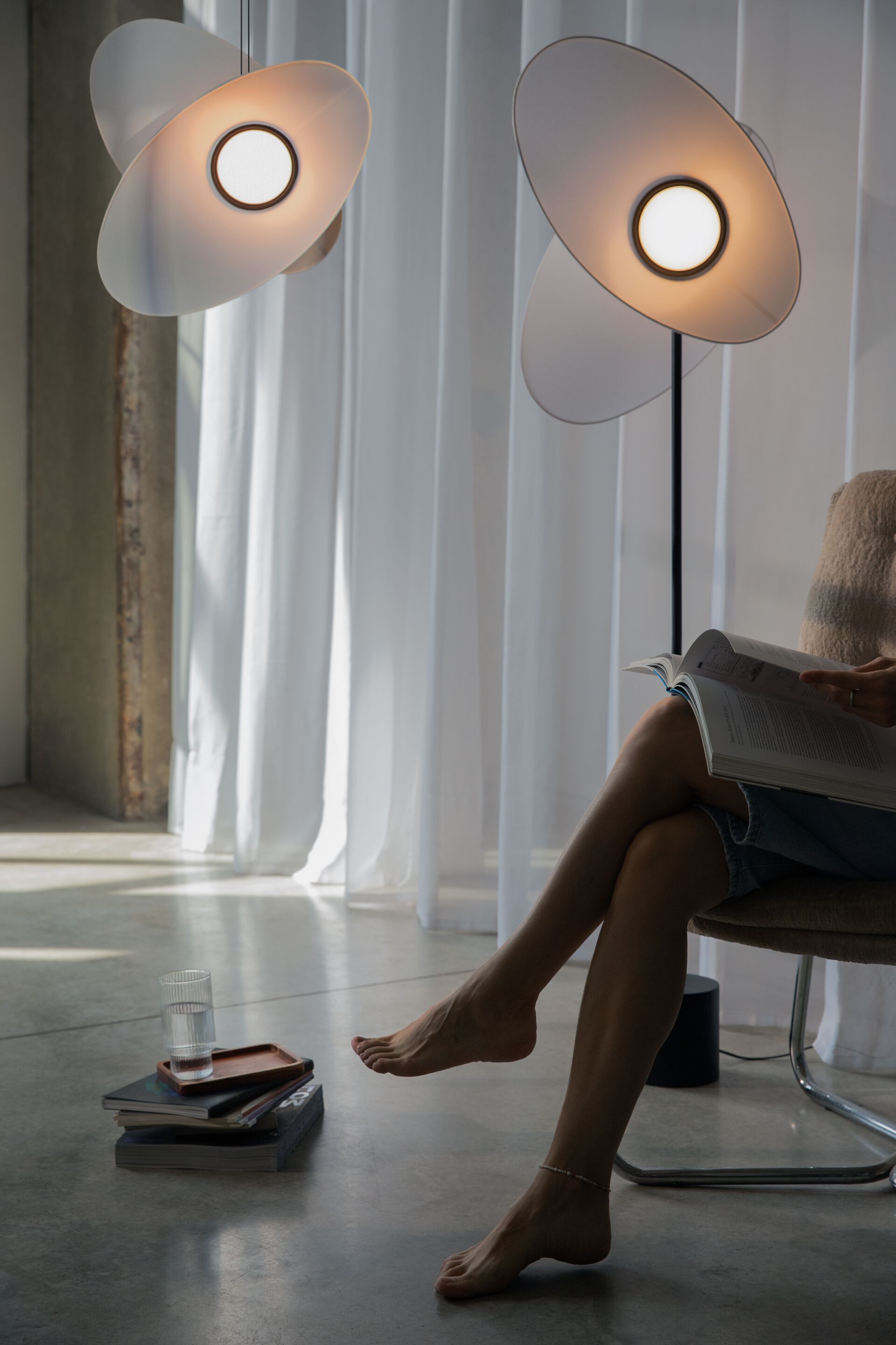 Алюминиевый светодиодный торшер с регулируемой яркостью Maytoni Evolution ARCH-00021130 - Вид №1