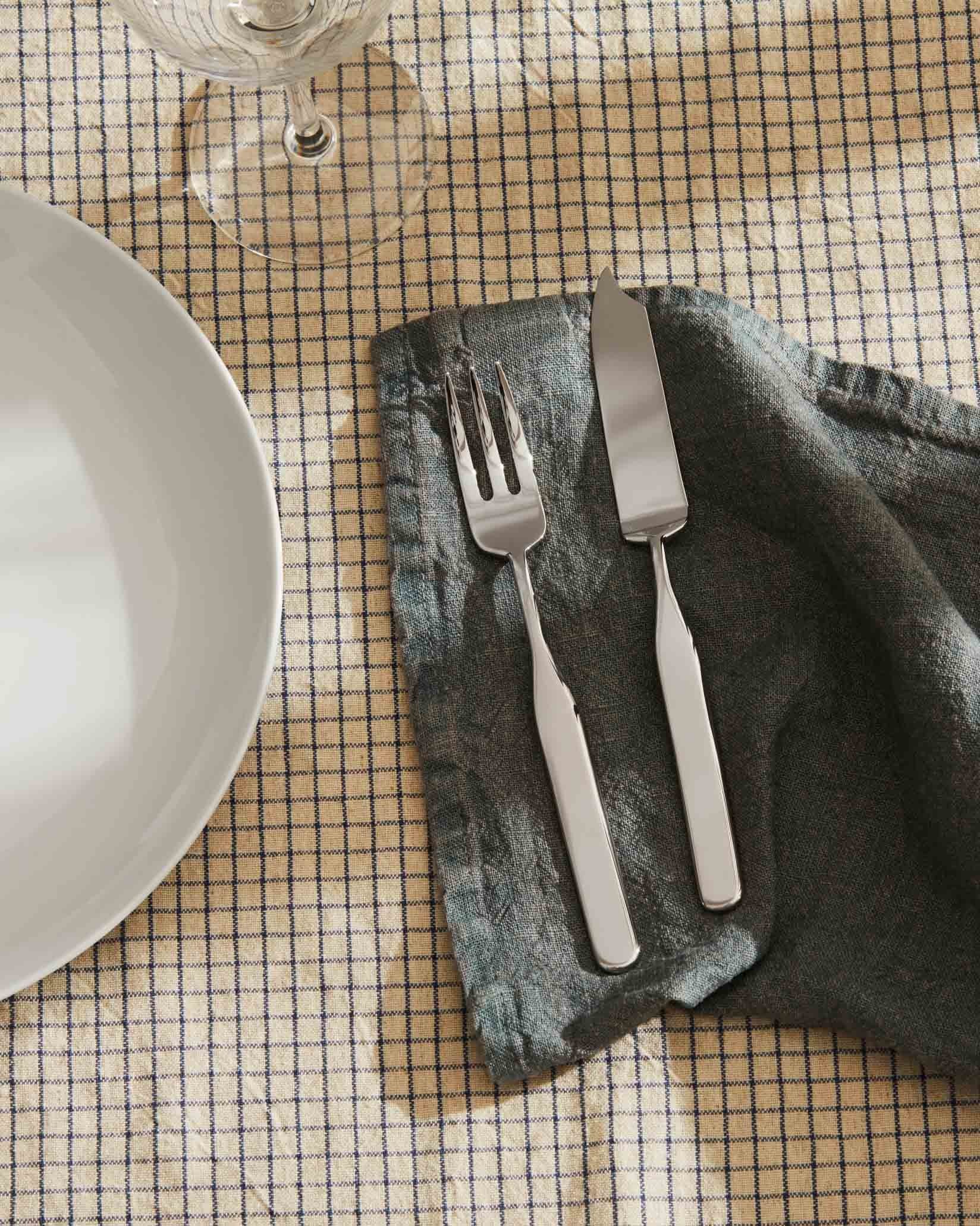 Рыбный нож. 6 предметов Alessi с высоким воротником Collo-alto IS02/18 - Вид №1