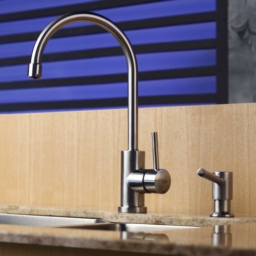 KHU123-32-KPF2160-KSD33BN Накладная раковина на столешницу  прямоугольная Krausru  - Вид №2