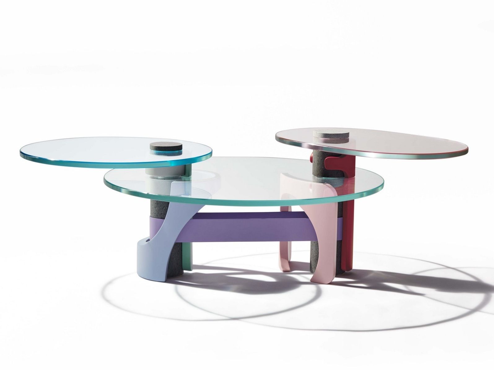 Журнальный столик из закаленного стекла Orografie EFESTO ARCH-00132741