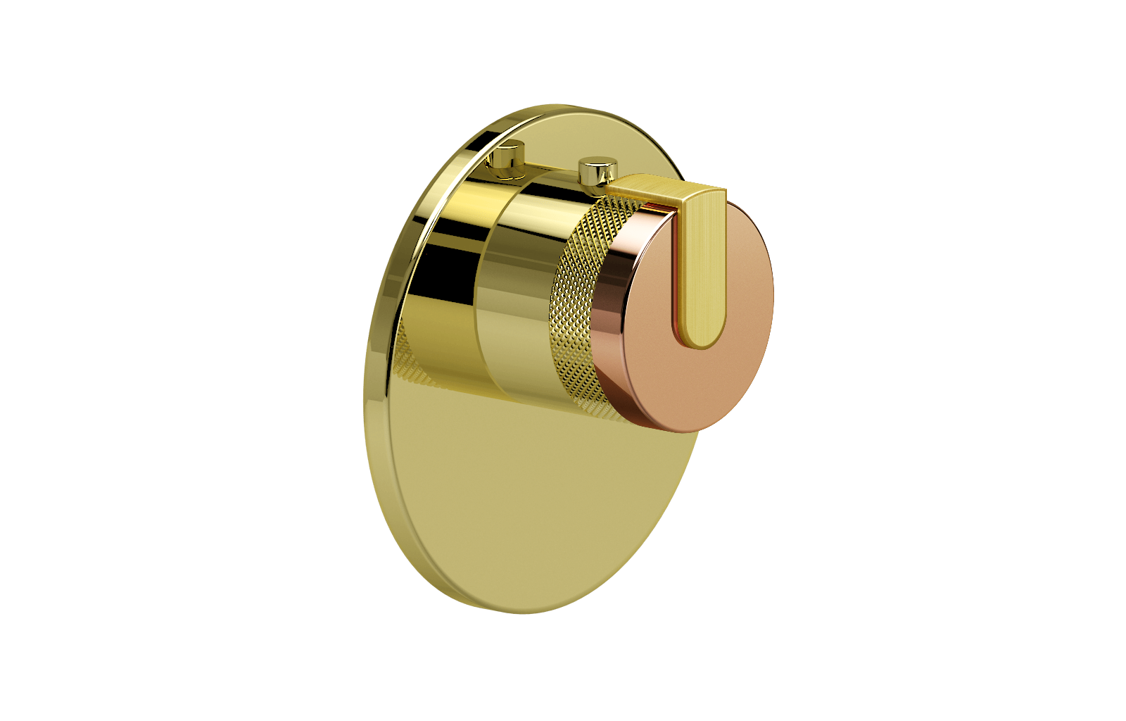 E-8027-R1RG-L1BB-PB-T Термостатический переключатель 3/4-Внешняя часть GRAFF MOD+