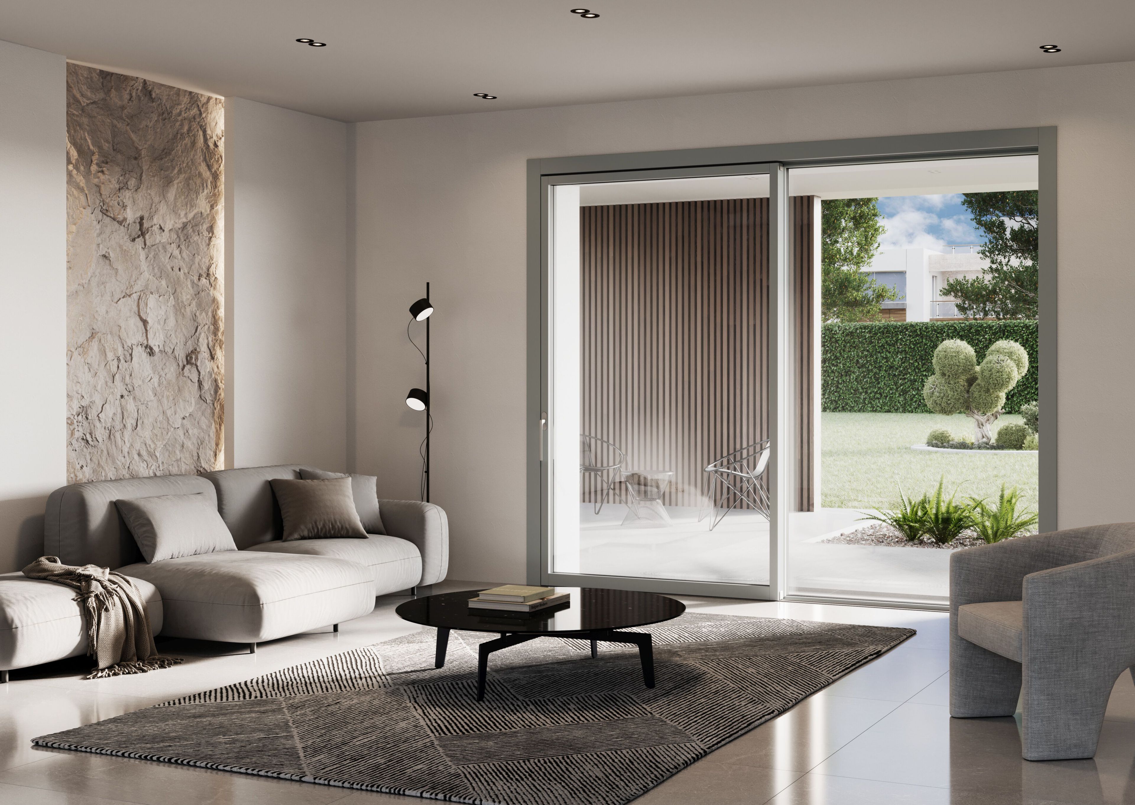 Минимальное деревянное окно-алюминий Impronta BLEND ARCH-00030717 - Вид №1