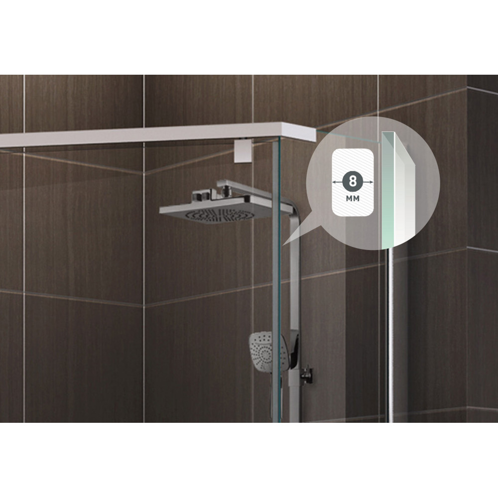 061021 Душевой уголок OXYGEN 900*900  Berges MOON - Вид №2