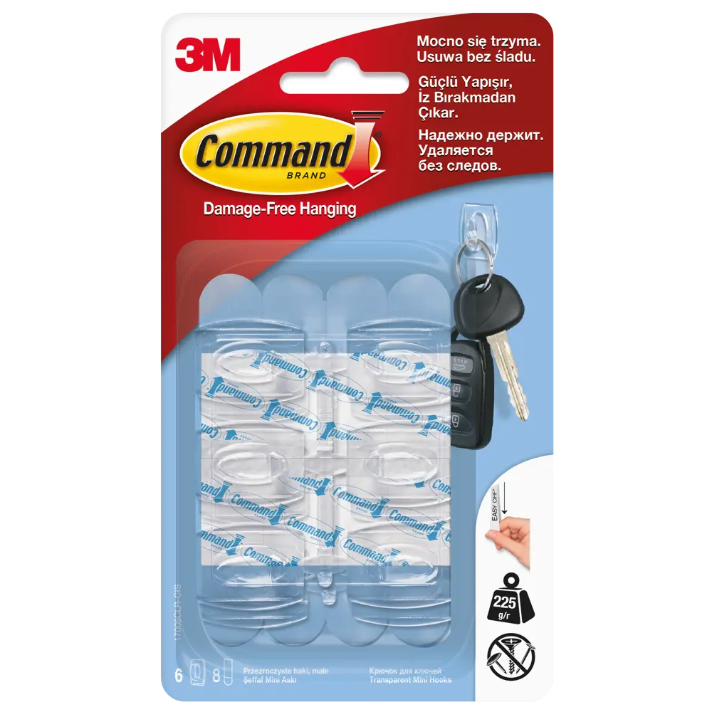 Крючок для ключей, 6 шт Command STLM-2201318