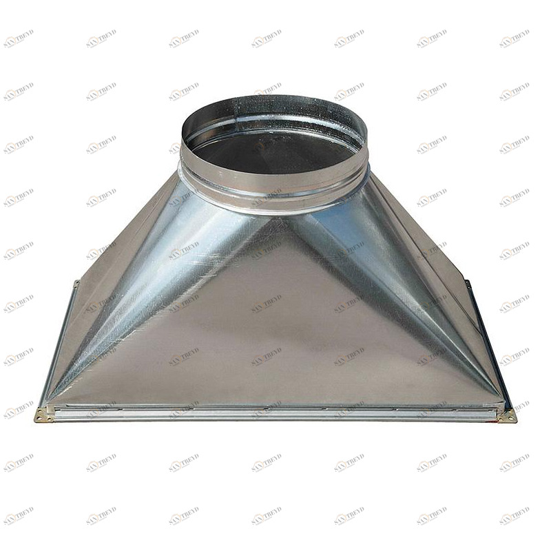 Переход c прямоугольного на круглое сечение (оц. сталь) 700х400-d315 Santreyd sun-id-682072