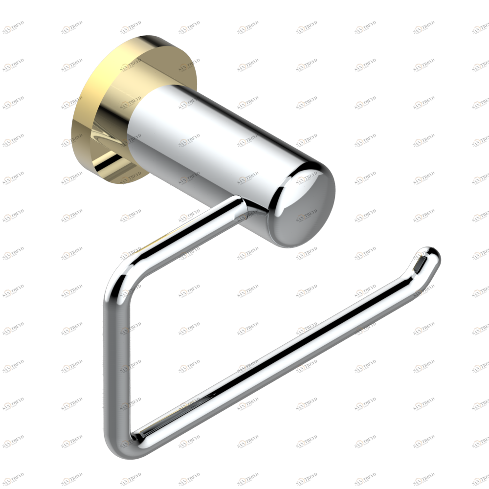 U2A-538A Бумагодержатель настенный без крышки Thg-paris Le 11 Хром/золото U2A-538A CAT.A