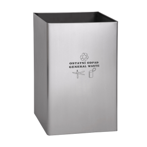 85493 Нержавеющее мусорное ведро, надпись SANELA