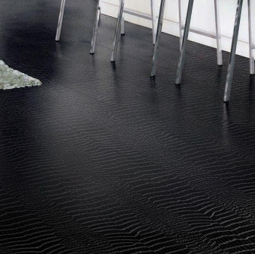 Кожаный пол CorkStyle Kroko Black Натуральная кожа (Рельефная) 915х305 мм 1001500013 - Вид №2