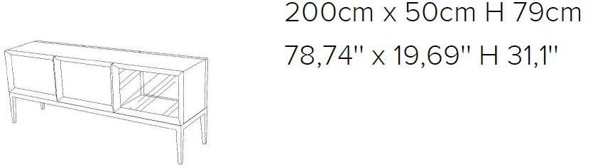 Natuzzi Буфет из массива дерева с распашными дверцами Leggero sun-id-1461410 - Вид №2