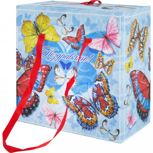 82179550 Коробка подарочная 76868, картон, 18х18х9.5 см