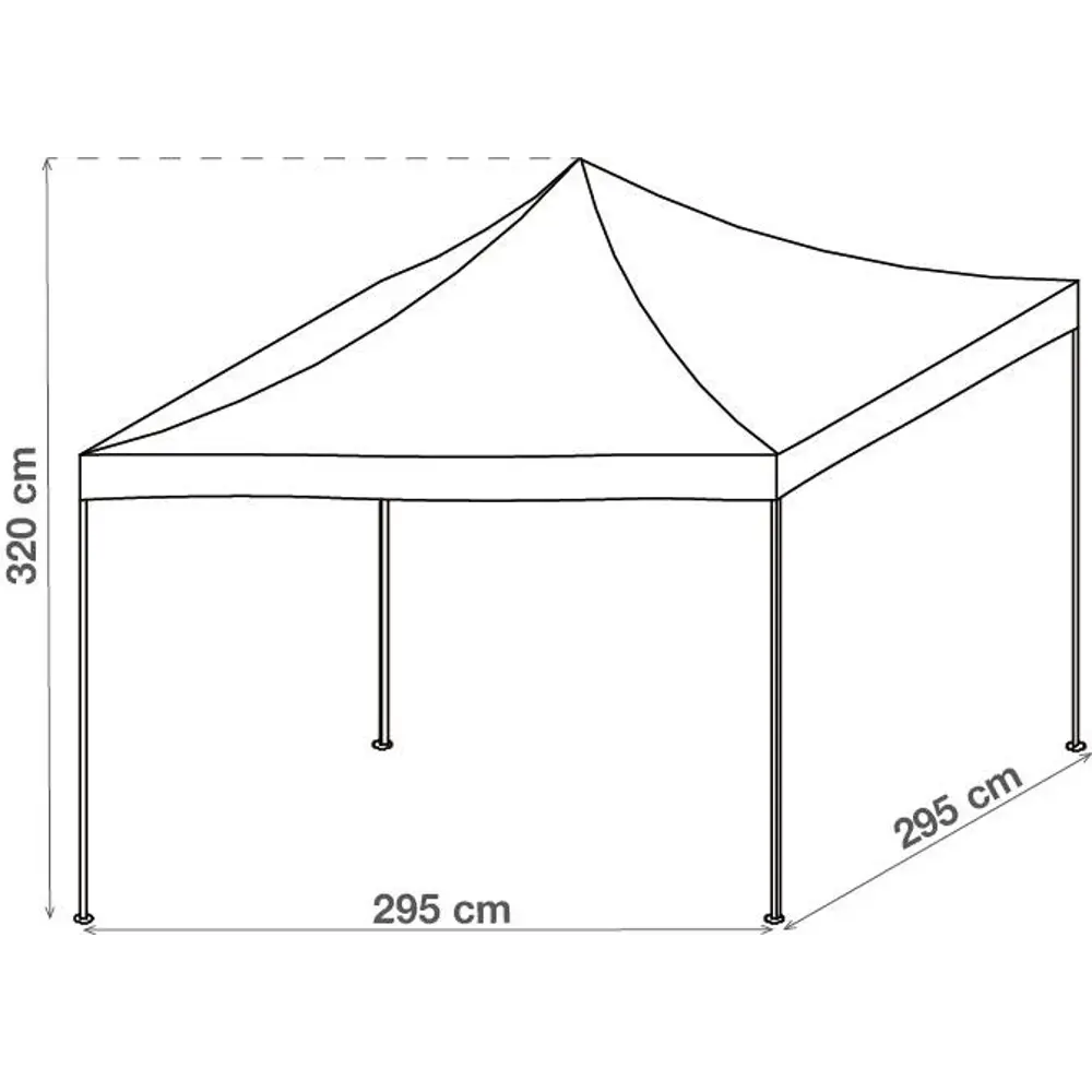 Тент Naterial Bora Easy 295x205x295 см белый STLM-2179617 - Вид №12
