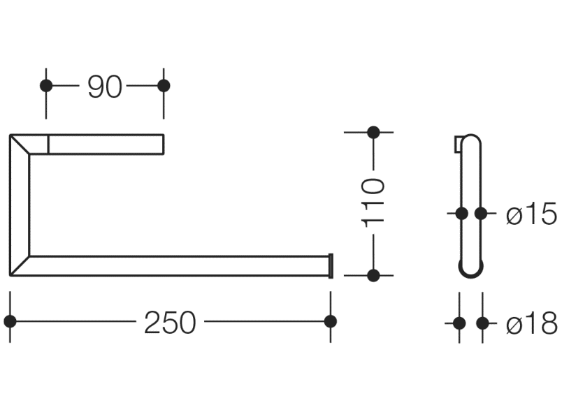 162.21.20040 Держатель туалетной бумаги 2-кратный HEWI System 162 | Edelstahl  - Вид №2