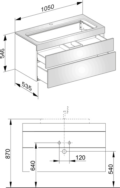 31582150100 Тумба под умывальник KEUCO Edition 400 - Вид №2