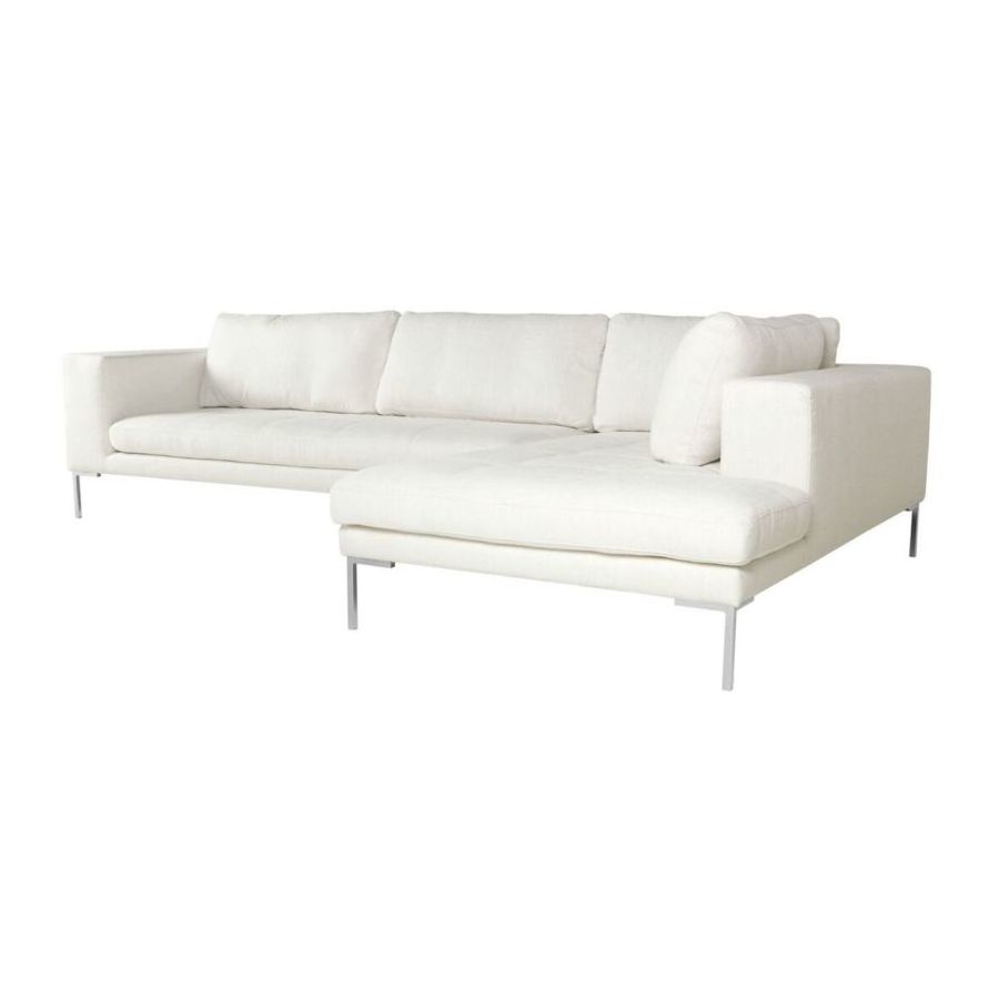 Диван угловой Mattias, правосторонний, молочный Sits S1408 - Вид №3