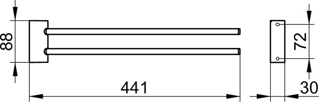 14718010000 Полотенцедержатель KEUCO Smart.2 - Вид №2