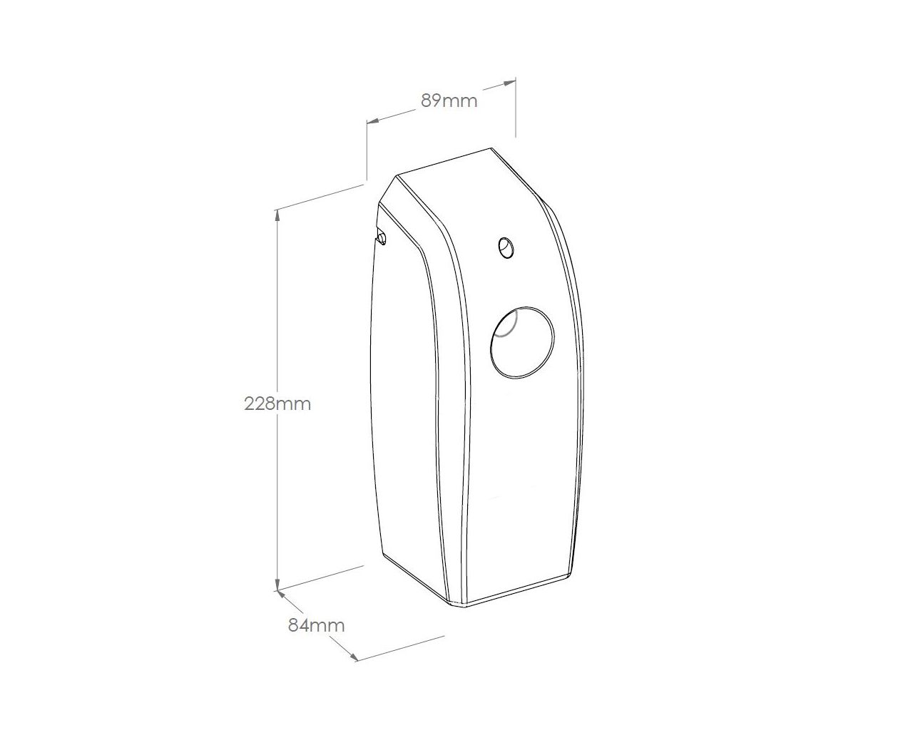 GJC702 Электронный светодиодный освежитель воздуха, АБС-пластик, черный Merida  - Вид №2