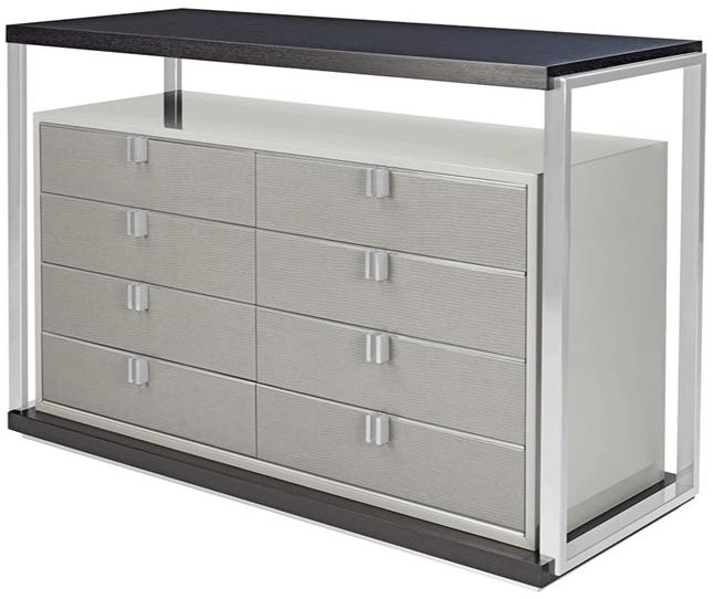 FRATO Лакированный комод из нержавеющей стали и дерева Lexton Ffu060006abh  - Вид №1