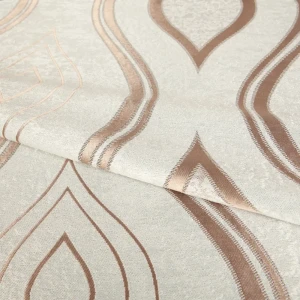 Ткань димаут «Витражный», 280 см, вензель, цвет экрю