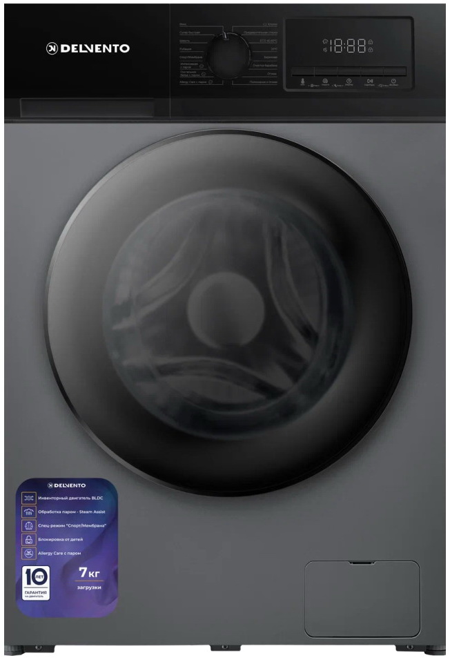 9154897 Стиральная машина Delvento VGC720 черный STDN-0150927