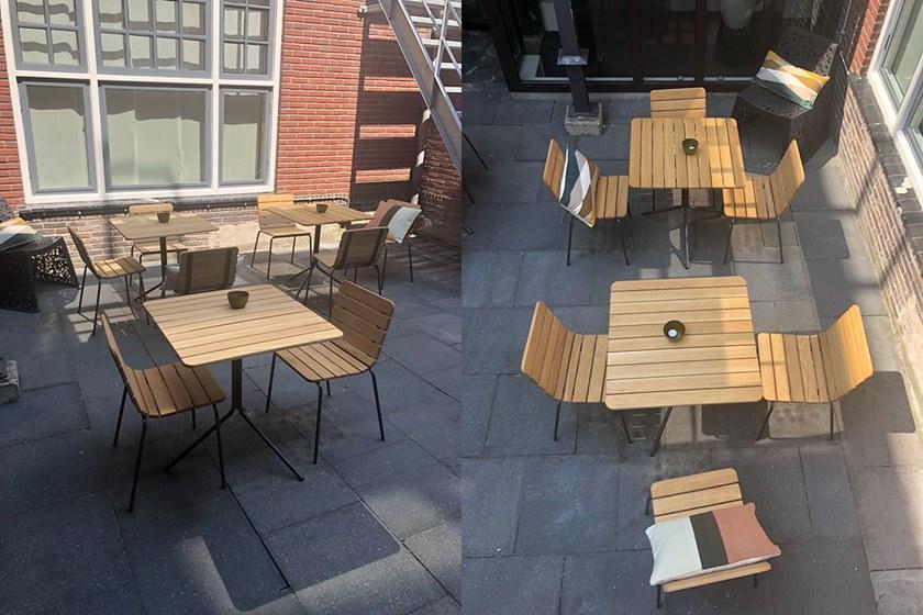 Nola Industrier Квадратный складной стол из дуба 11 U 80-28e  - Вид №6