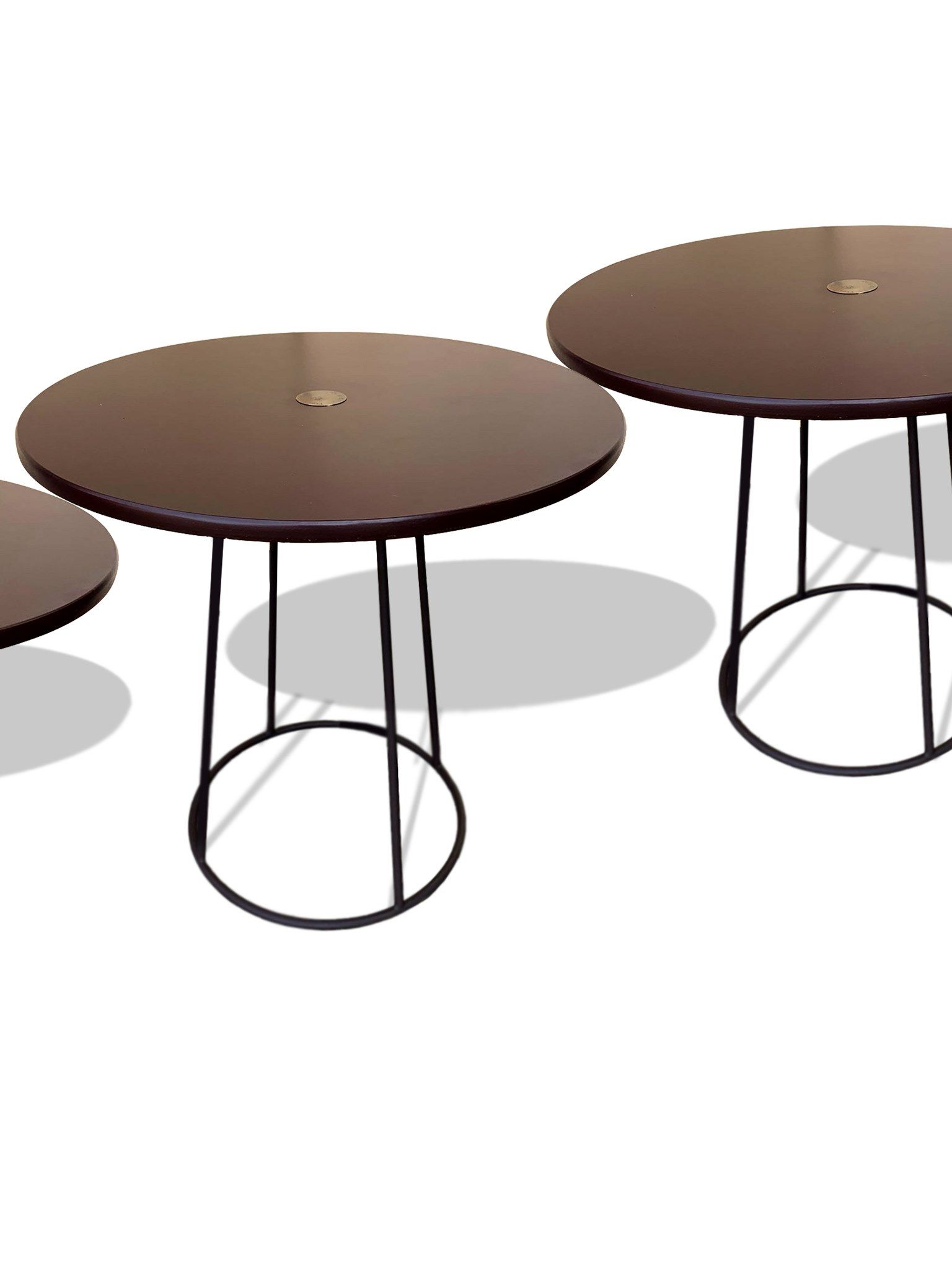 Круглый стальной стол для гостиной TrackDesign VINYL ARCH-00102414 - Вид №3