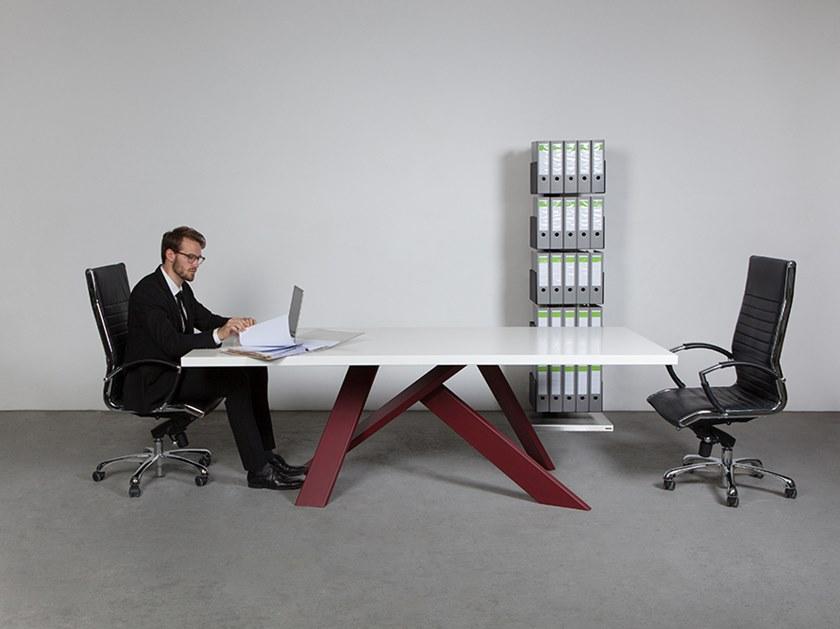 Wissmann raumobjekte Прямоугольный стол из стали и дерева  611  - Вид №7