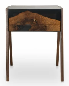 Тумбочка прикроватная на высоких ножках коричневая Storm D ICON DESIGNE STORM 177931 Коричневый