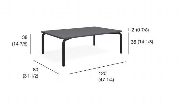 RODA Прямоугольный садовый стол Spool sun-id-1503891 - Вид №1
