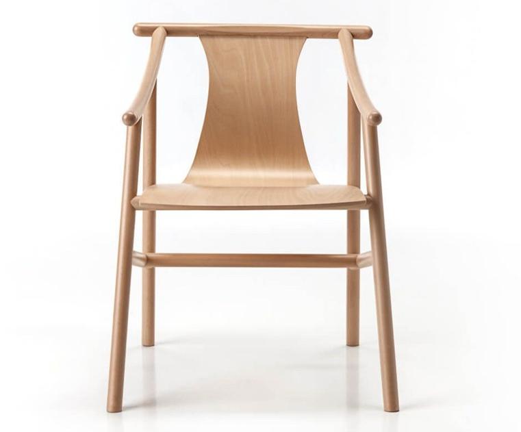 Wiener GTV Design Стул из бука с подлокотниками Magistretti sun-id-1471228 - Вид №1