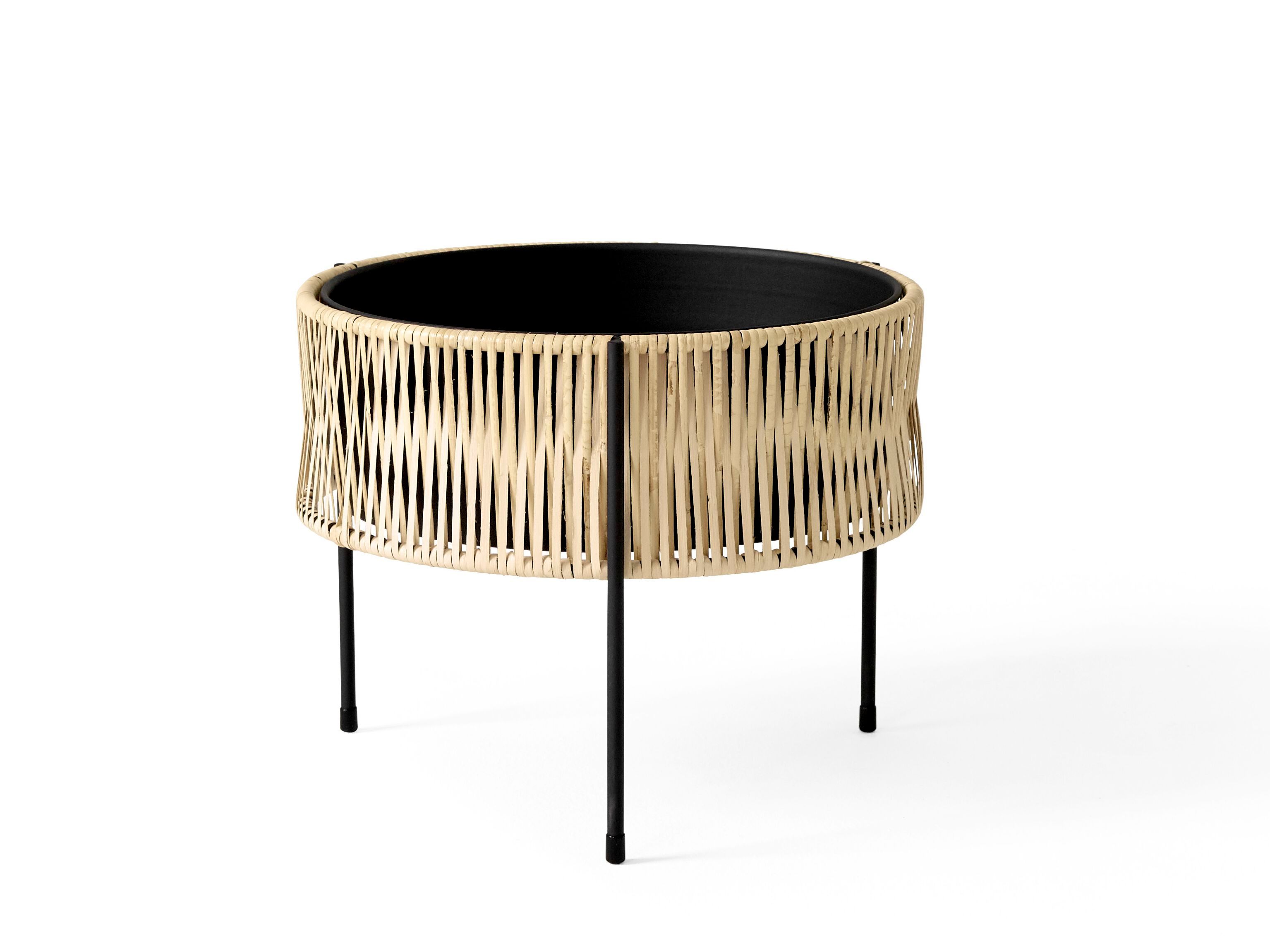 Стальная и ротанговая круглая подставка для горшков Audo Copenhagen Umanoff ARCH-00048975 - Вид №2