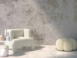 YO2 Обои на флизелиновой основе с тропическим эффектом металлик Botanic drops