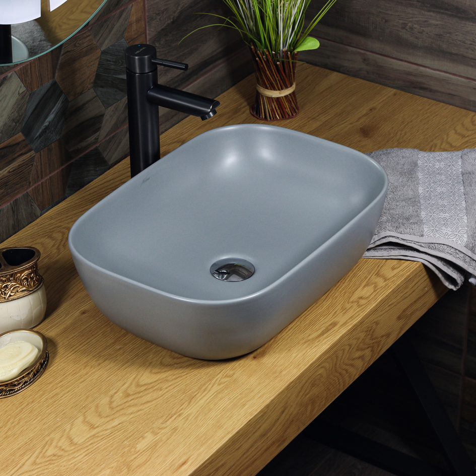 Накладная раковина melana mln-320328mg матовая серая 320328MG-805